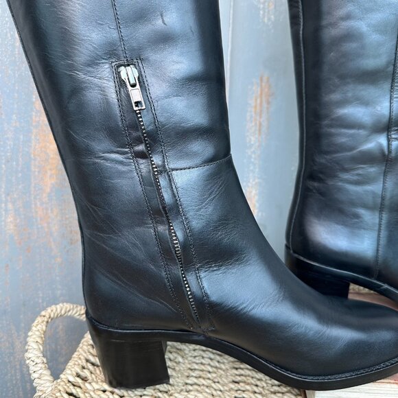 Madewell The Francie Tall Boot True Black Sz 9 NWOB - Picture 9 of 16